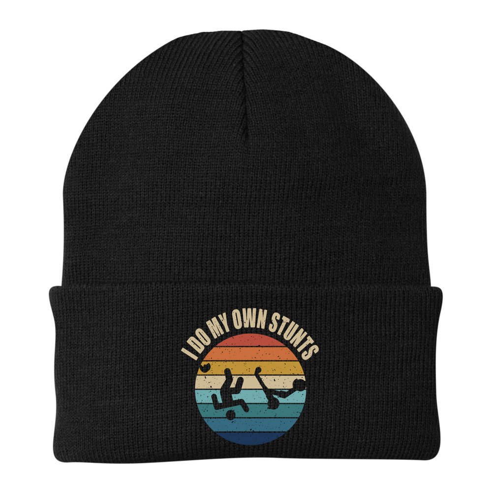 vintage I Do My Own Stunts Scooter Lovers Funny Injury Recovery  Gift Beanie