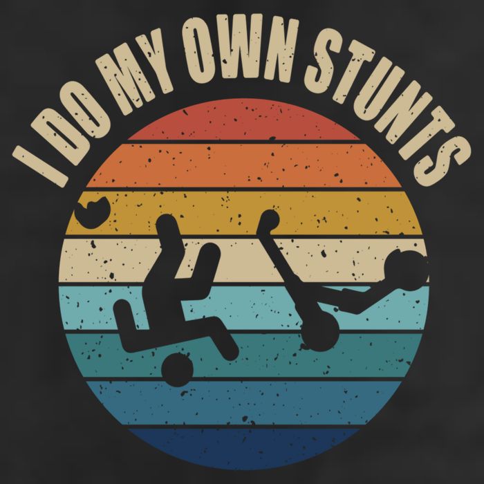 vintage I Do My Own Stunts Scooter Lovers Funny Injury Recovery  Gift Beanie