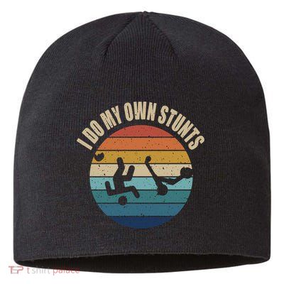 vintage I Do My Own Stunts Scooter Lovers Funny Injury Recovery  Gift Sustainable Beanie