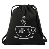 Rae Inspired Dunn Mug Love Afternoon Tea Time Sanity Brew Cool Gift Drawstring Bag