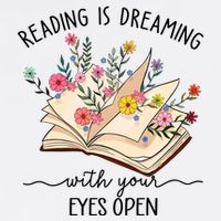 Reading Is Dreaming With Your Eyes Open Button
