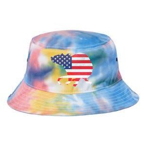 Rat Independence Day Patriotic Usa Flag 4th Of July Gift Tie Dye Newport Bucket Hat