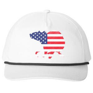 Rat Independence Day Patriotic Usa Flag 4th Of July Gift Snapback Five-Panel Rope Hat