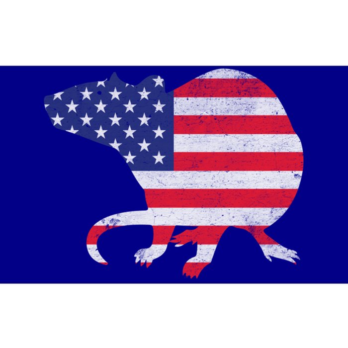 Rat Independence Day Patriotic Usa Flag 4th Of July Gift Bumper Sticker