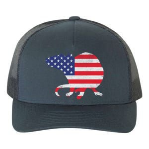 Rat Independence Day Patriotic Usa Flag 4th Of July Gift Yupoong Adult 5-Panel Trucker Hat