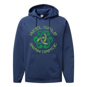 Reel Irish Dance St Patricks Day Ceili Dancer Gift Performance Fleece Hoodie