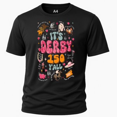 Retro Its Derby 150 Yall 150th Horse Racing Ky Derby Day Cooling Performance Crew T-Shirt