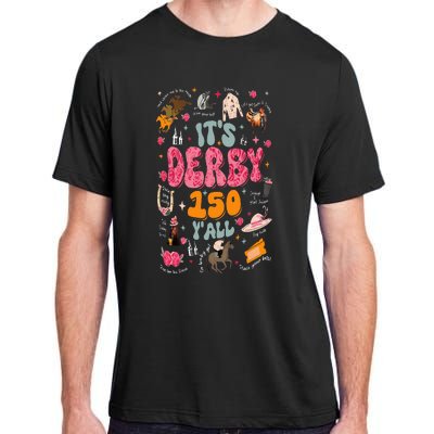 Retro Its Derby 150 Yall 150th Horse Racing Ky Derby Day Adult ChromaSoft Performance T-Shirt