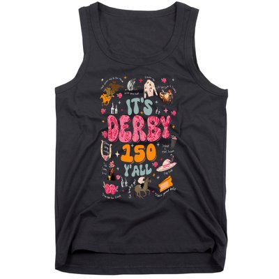 Retro Its Derby 150 Yall 150th Horse Racing Ky Derby Day Tank Top