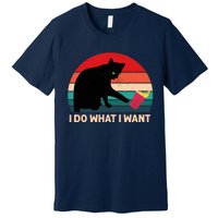 Retro i do what i want Vintage cat Premium T-Shirt