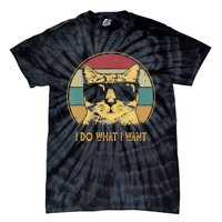 Retro I do what I want cat funny cat lover Tie-Dye T-Shirt