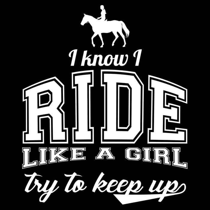Ride Like A Girl Try To Keep Up Apron