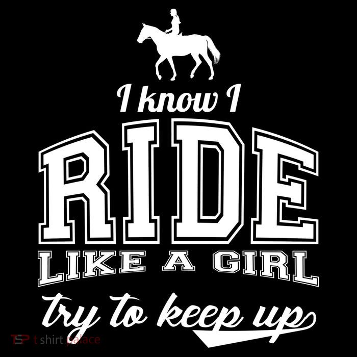 Ride Like A Girl Try To Keep Up Pom Pom 12in Knit Beanie