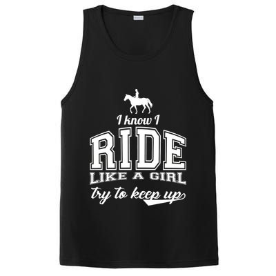 Ride Like A Girl Try To Keep Up PosiCharge Competitor Tank