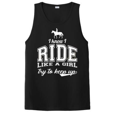 Ride Like A Girl Try To Keep Up PosiCharge Competitor Tank