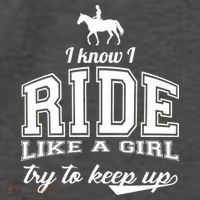 Ride Like A Girl Try To Keep Up Vector Backpack