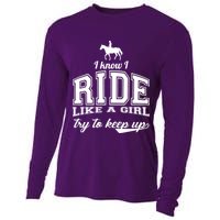 Ride Like A Girl Try To Keep Up Cooling Performance Long Sleeve Crew