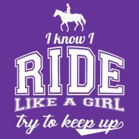 Ride Like A Girl Try To Keep Up Baby Bodysuit