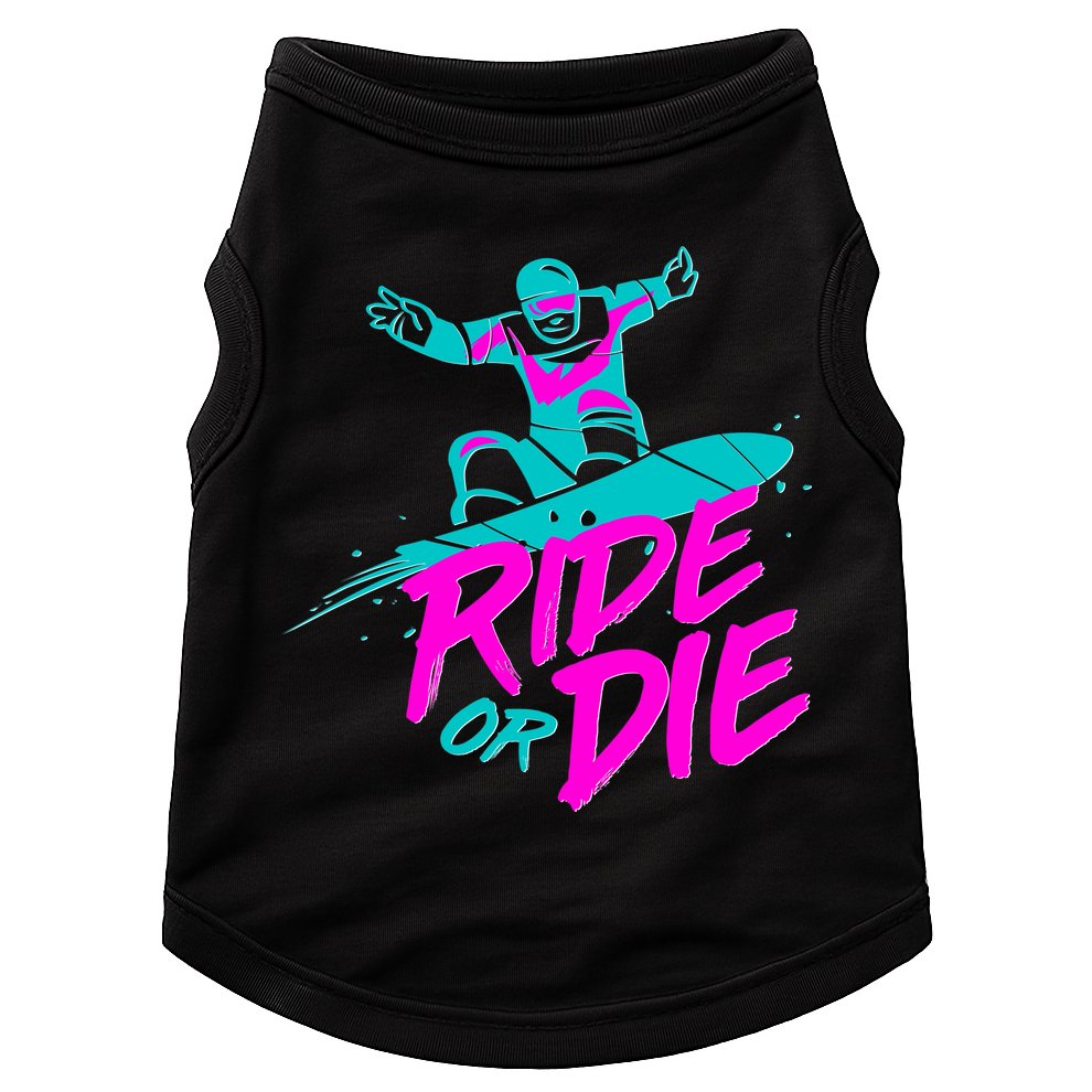 Ride Or Die Snow Boarding Doggie Tank