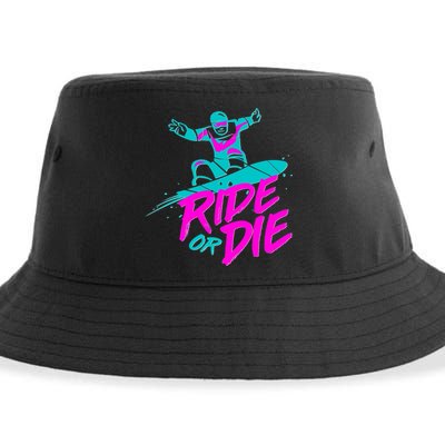 Ride Or Die Snow Boarding Sustainable Bucket Hat