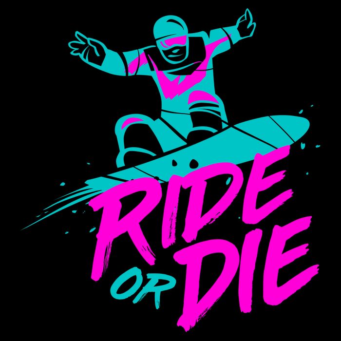 Ride Or Die Snow Boarding Mug