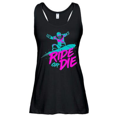 Ride Or Die Snow Boarding Ladies Essential Flowy Tank