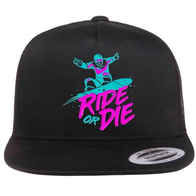 Ride Or Die Snow Boarding Flatbill Hat