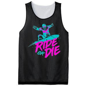 Ride Or Die Snow Boarding Mesh Reversible Basketball Jersey Tank