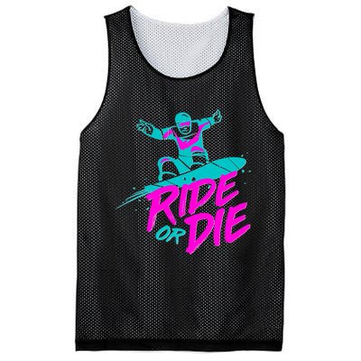 Ride Or Die Snow Boarding Mesh Reversible Basketball Jersey Tank