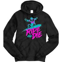 Ride Or Die Snow Boarding Tie Dye Hoodie