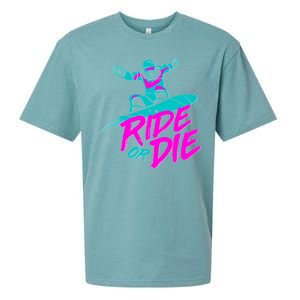 Ride Or Die Snow Boarding Sueded Cloud Jersey T-Shirt