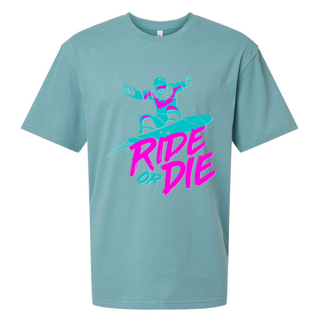 Ride Or Die Snow Boarding Sueded Cloud Jersey T-Shirt