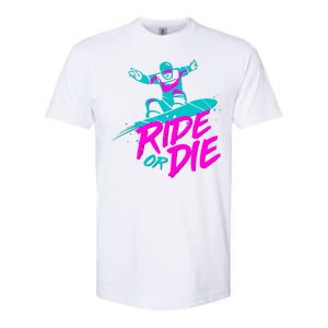 Ride Or Die Snow Boarding Softstyle CVC T-Shirt