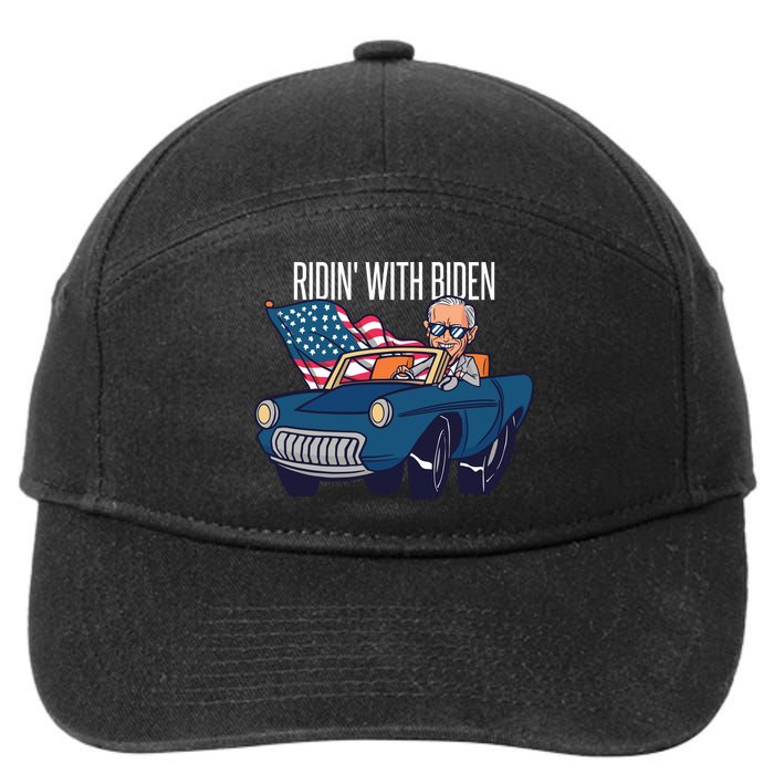 Riden With Biden 7-Panel Snapback Hat