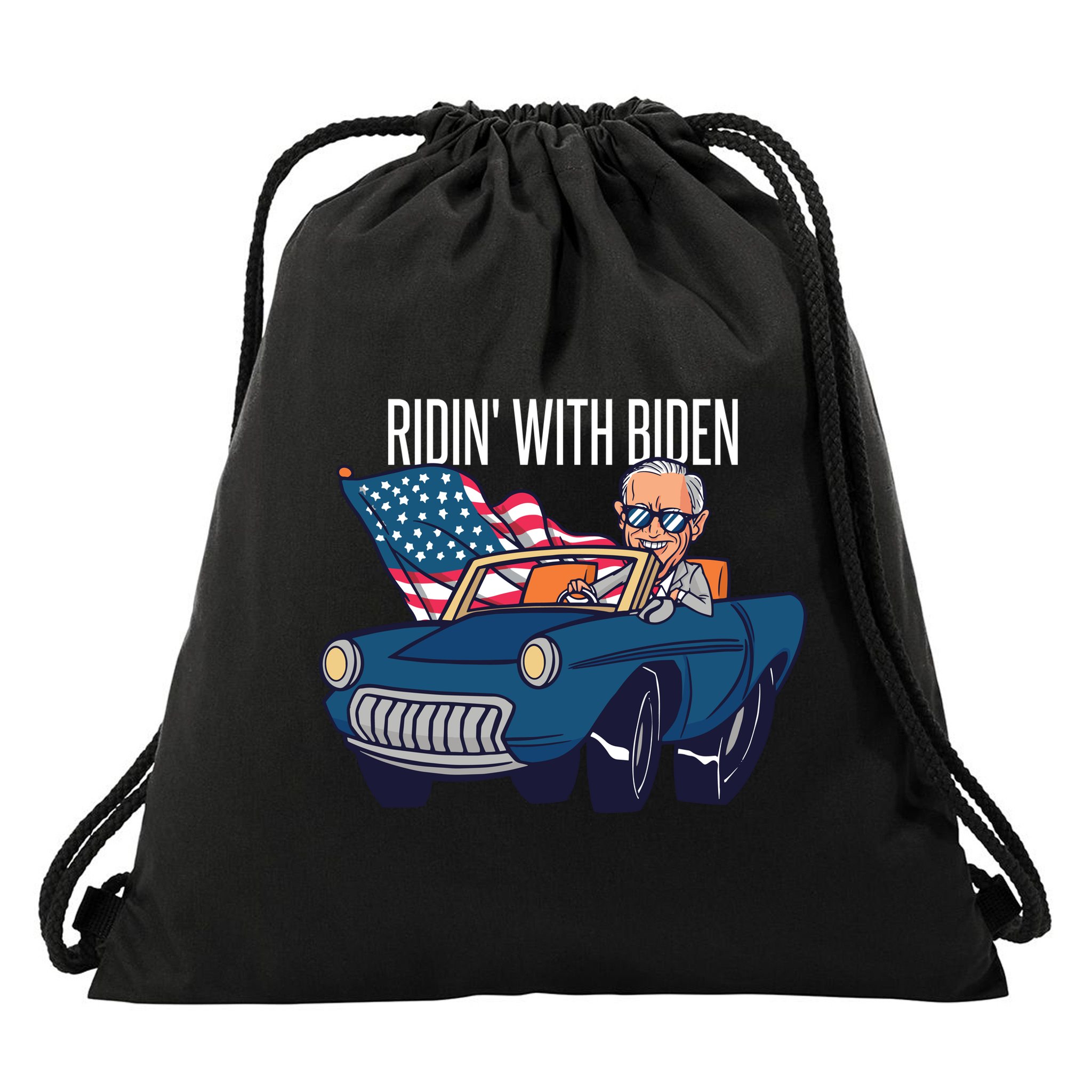 Riden With Biden Drawstring Bag