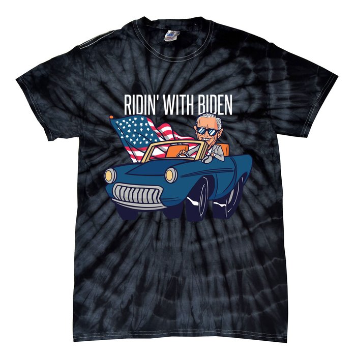 Riden With Biden Tie-Dye T-Shirt