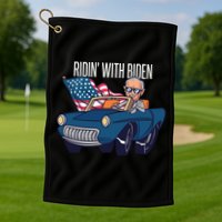 Riden With Biden Golf Towel