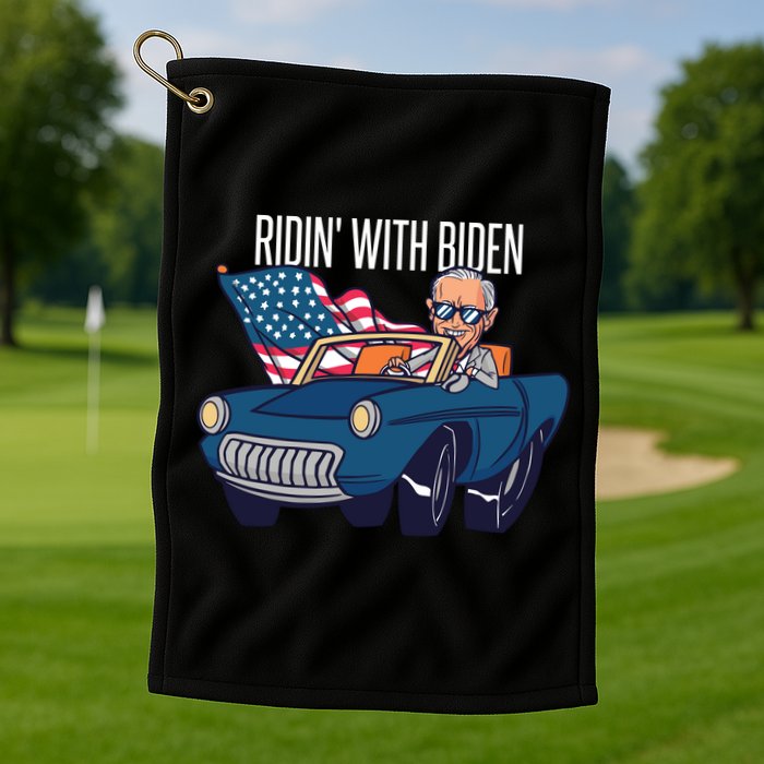 Riden With Biden Golf Towel