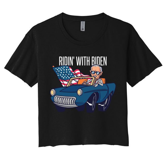 Riden With Biden Women's Crop Top Tee