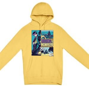 Riding Nowhere Anime Premium Pullover Hoodie