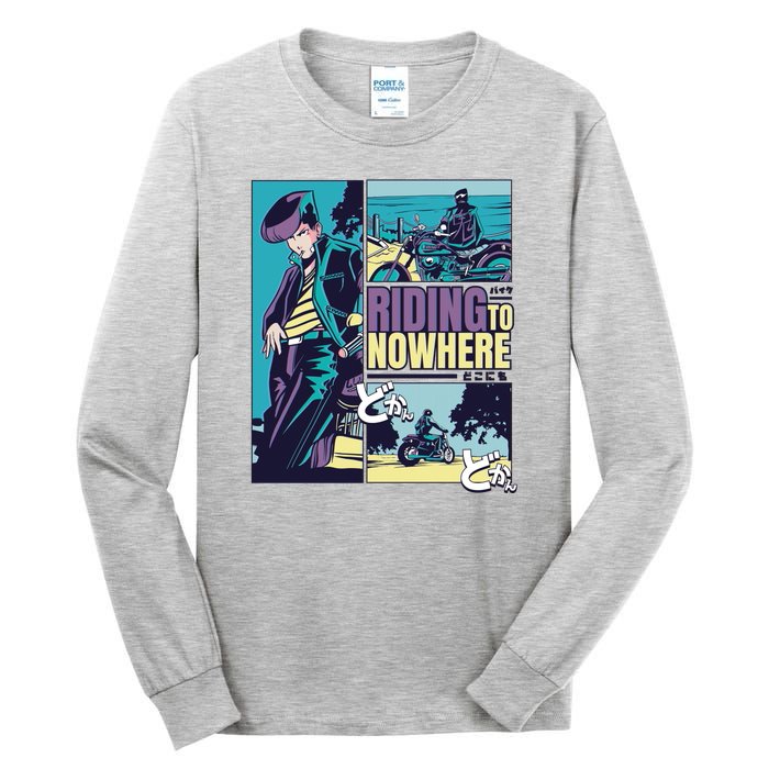 Riding Nowhere Anime Tall Long Sleeve T-Shirt