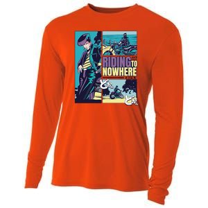 Riding Nowhere Anime Cooling Performance Long Sleeve Crew