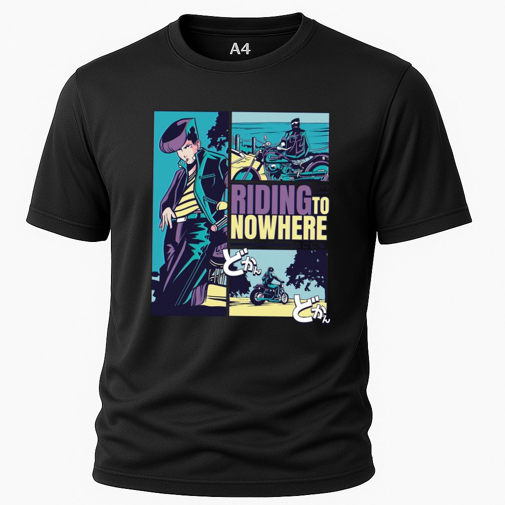Riding Nowhere Anime Cooling Performance Crew T-Shirt