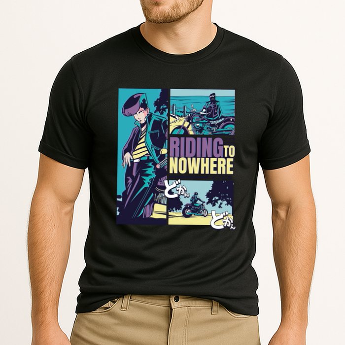 Riding Nowhere Anime Cooling Performance Crew T-Shirt