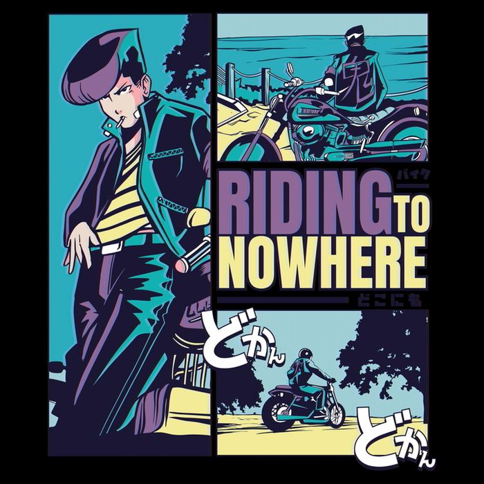 Riding Nowhere Anime Cooling Performance Crew T-Shirt