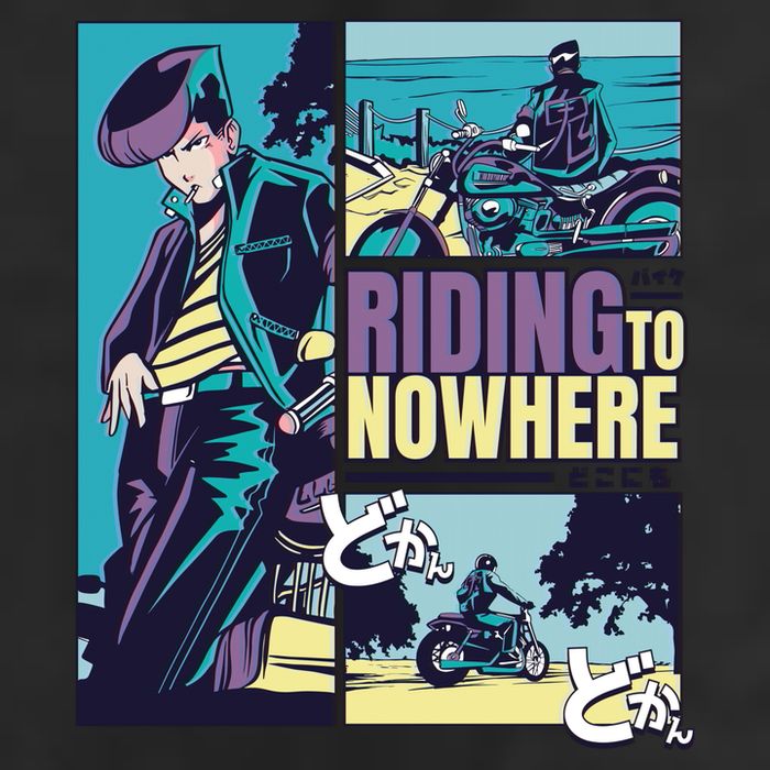 Riding Nowhere Anime Adult Drive Performance Visor