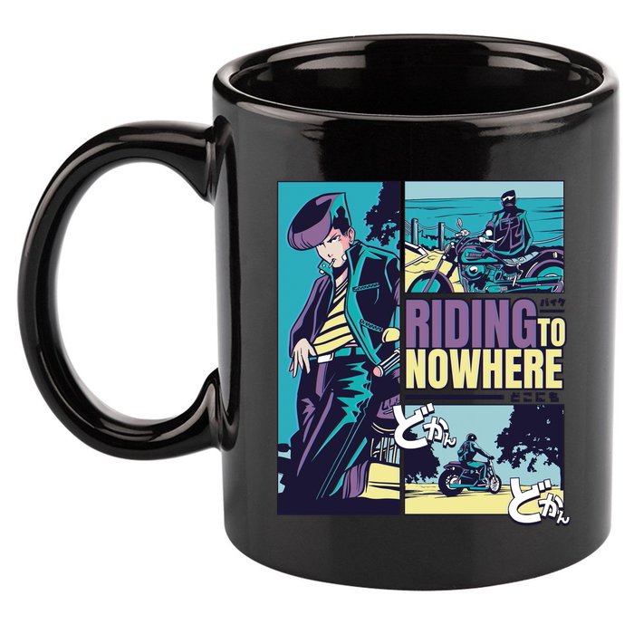 Riding Nowhere Anime 11oz C Handle Ceramic Mug