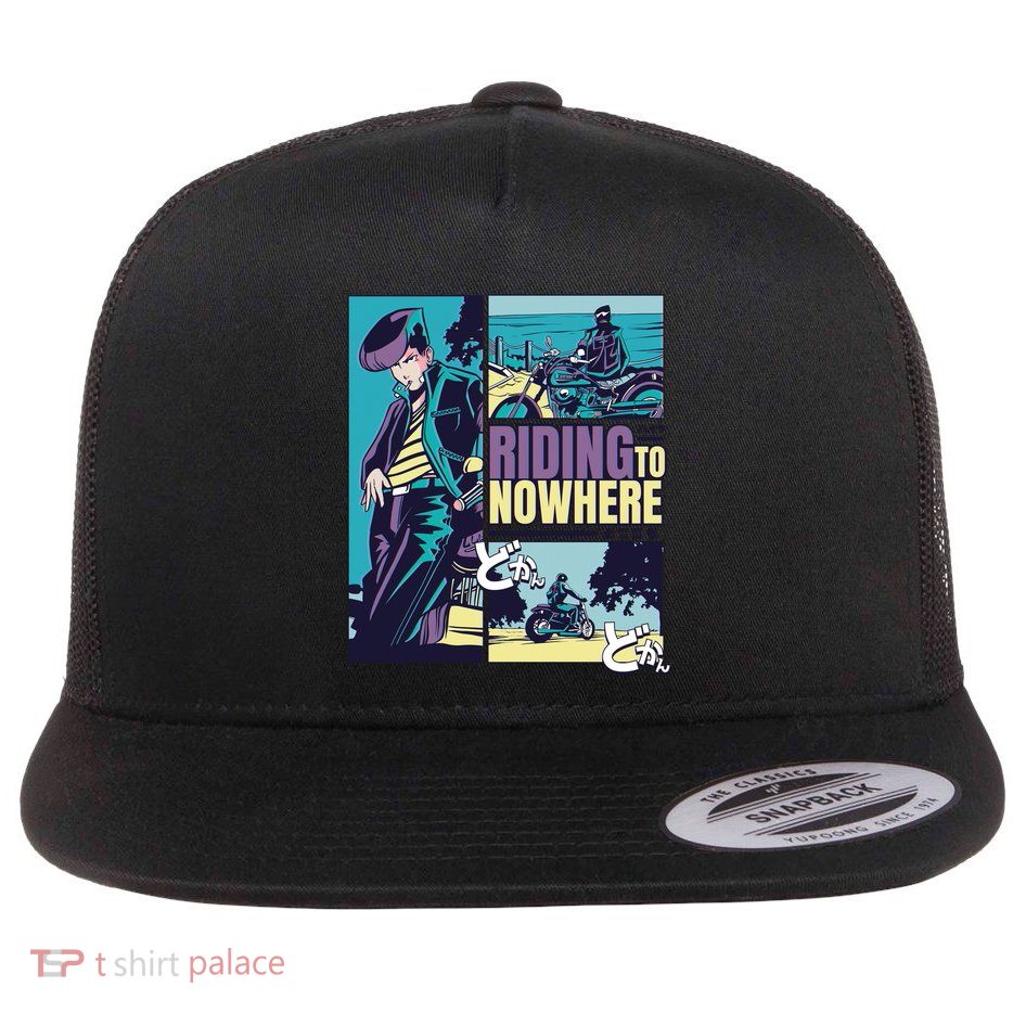 Riding Nowhere Anime Flatbill Hat