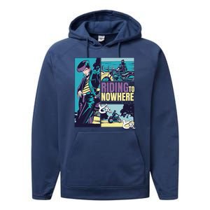 Riding Nowhere Anime Performance Fleece Hoodie