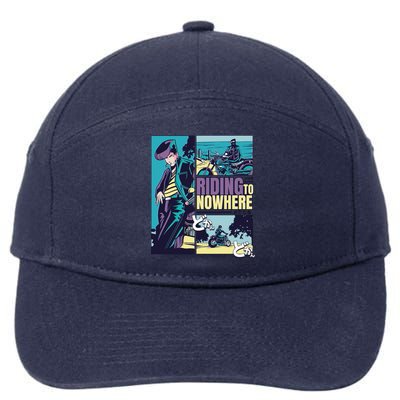 Riding Nowhere Anime 7-Panel Snapback Hat